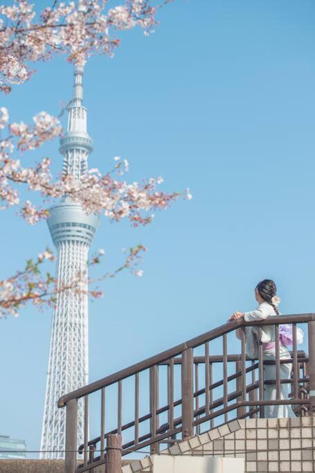 503 Oshiage Sta 3Mins Walk! Wi-Fi & Elevator 4Pax Apartment Tokyo Ngoại thất bức ảnh