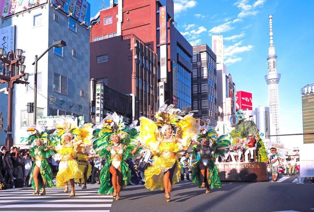 503 Oshiage Sta 3Mins Walk! Wi-Fi & Elevator 4Pax Apartment Tokyo Ngoại thất bức ảnh